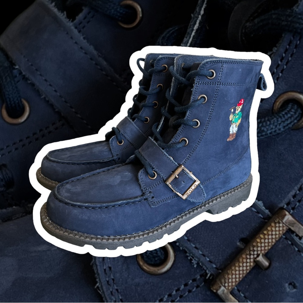 NEW Polo Ralph Lauren Big Kid Ranger Hi II Lace Up Boots